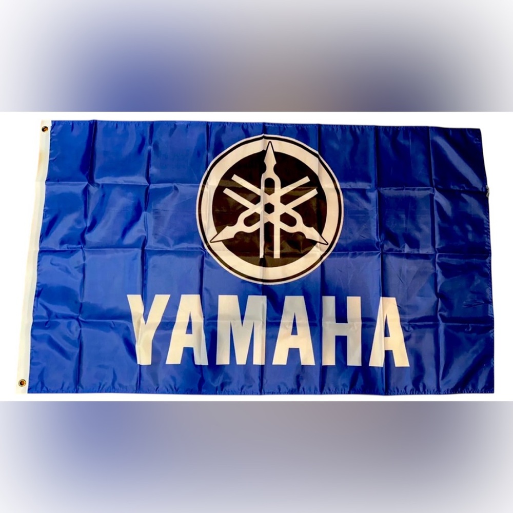 Yamaha Factory Racing Team Flag Garage Sign Banner Motorcycle Bike Moto GP New